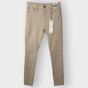 NEW YMI Hyperstretch Skinny Jeans | L | Cream Mid Rise | Indie Sleaze Glam Rock